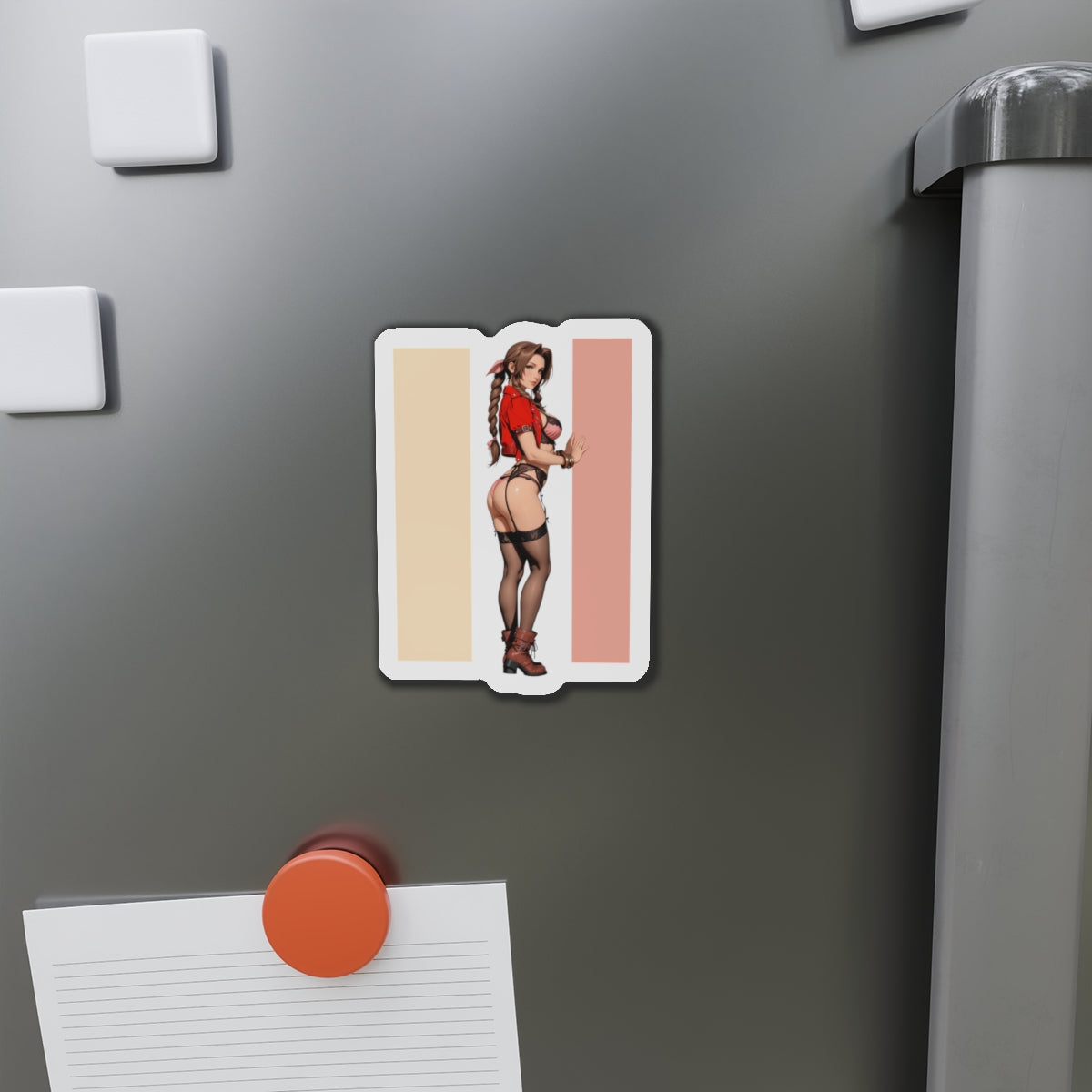 Магніт Aerith – магніт на холодильник з дівчиною з аніме Final Fantasy, милий декор для геймерів