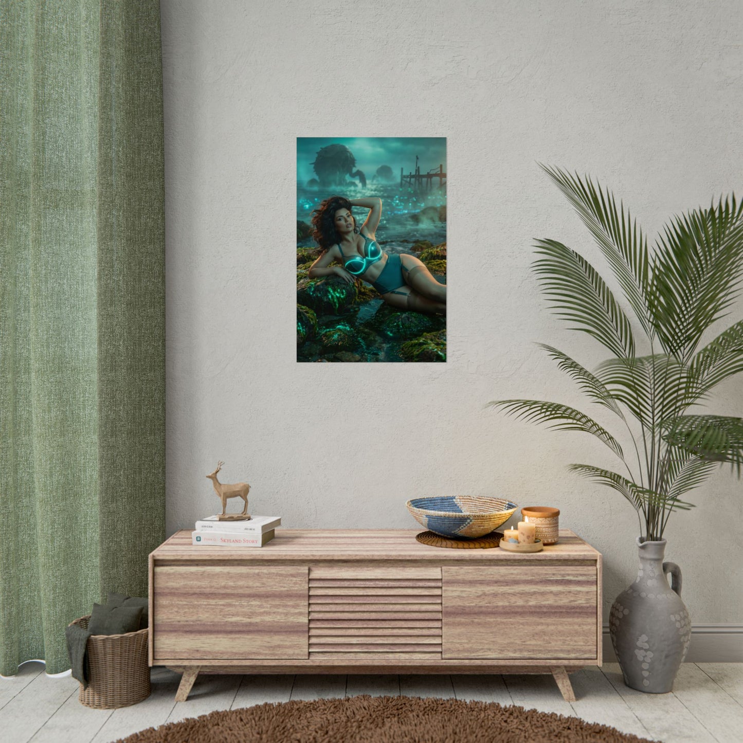 Fallout Seductive Woman Poster / Fallout Seductive Wall Art / Fallout Seductive Art Print / Fallout Poster - confident seductive woman art print for living room decor