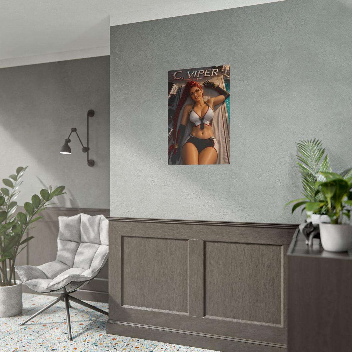 Gaming Wall Art C Viper Street Fighter Poster Bedroom Game Room Decor Art Print