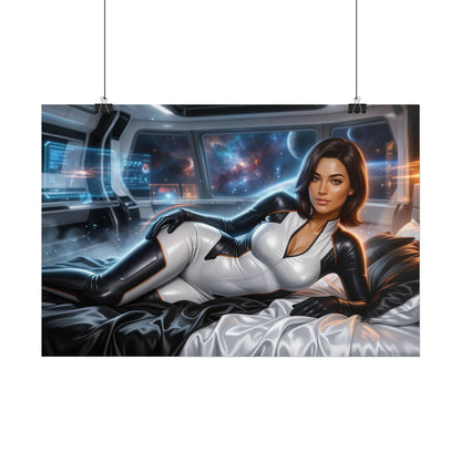 Miranda Lawson Poster, Sci Fi Wall Art, Gaming Print, Room Decor