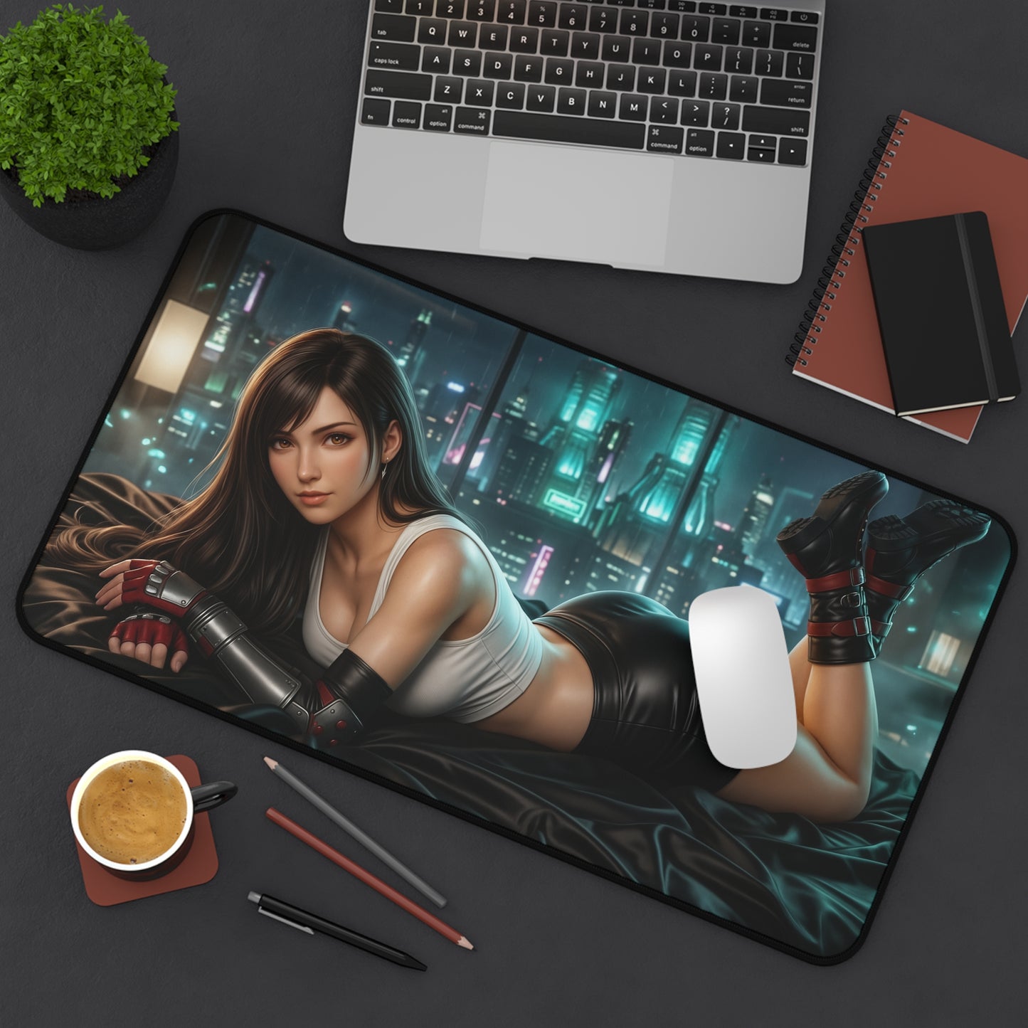 Final Fantasy Mouse Pad, Tifa Desk Mat, Gamer Gift XXL