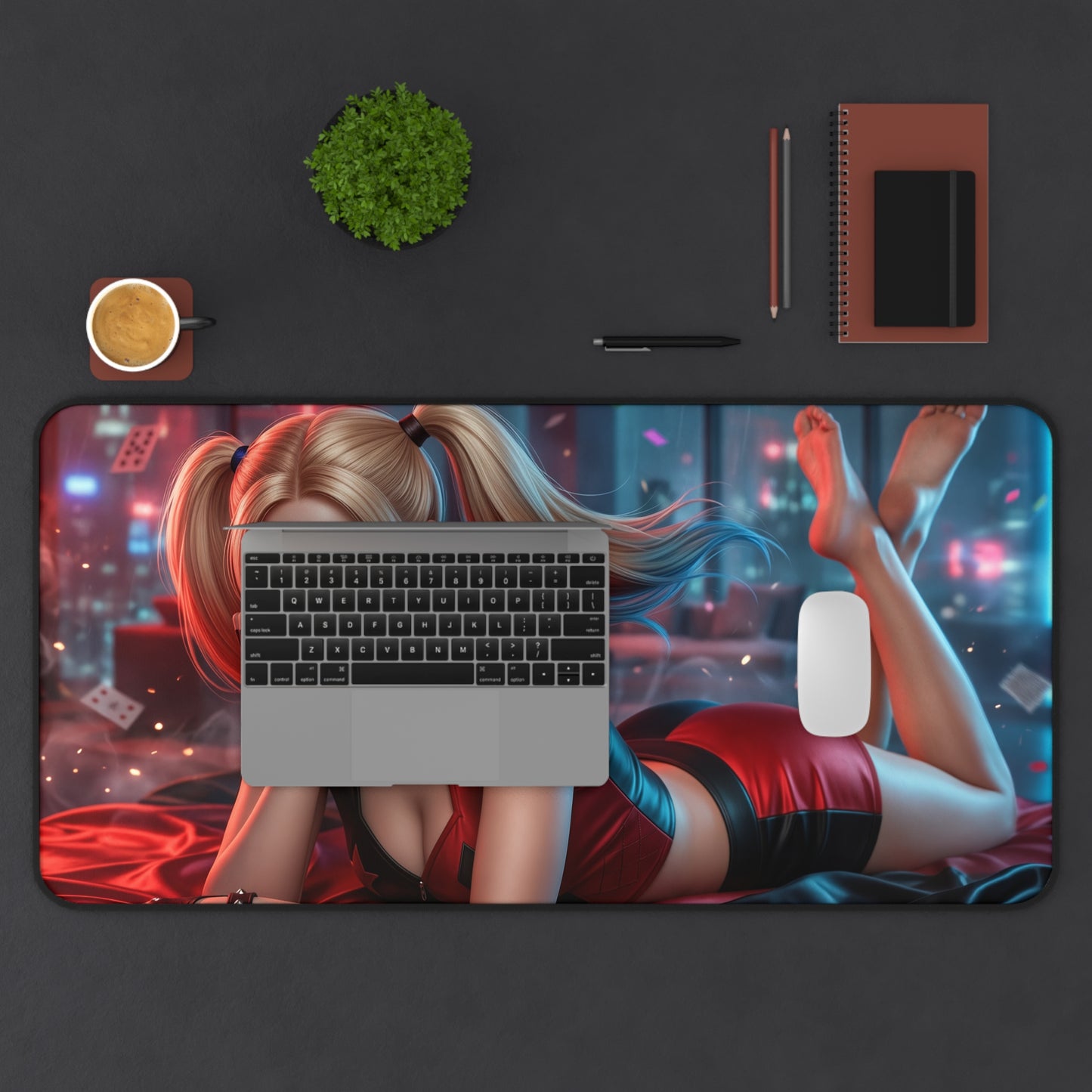 DC Comics Mouse Pad, Harley Quinn Desk Mat, Gamer Gift