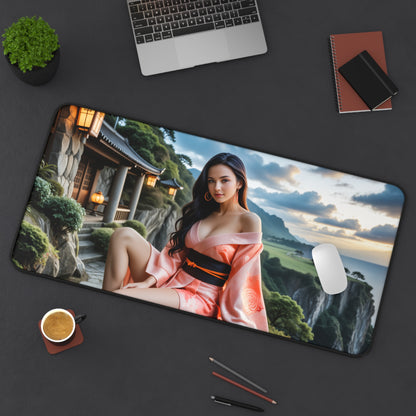 Nezuko Schreibtischunterlage, Anime-Gaming-Mauspad, Demon Slayer Heldin Große Schreibtischunterlage