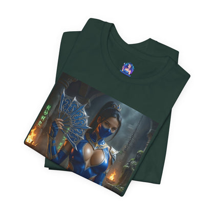 Kitana Mortal Kombat T-Shirt | Kampfspiel-Shirt für Gamer &amp; Anime-Fans