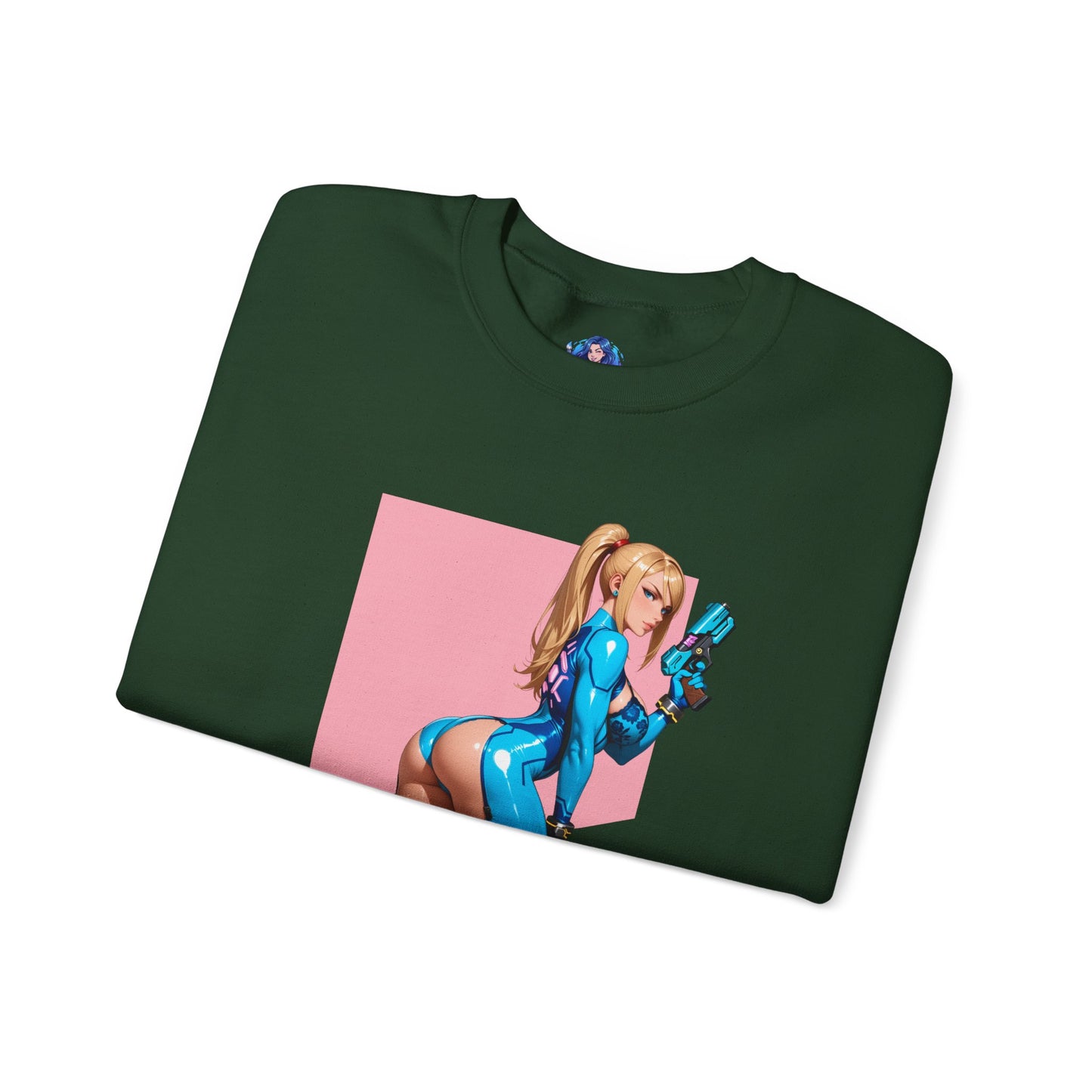 Samus Aran Sweatshirt, Galactic Hunter Rundhalsausschnitt, Gemütliche Gaming-Kleidung für den Alltag