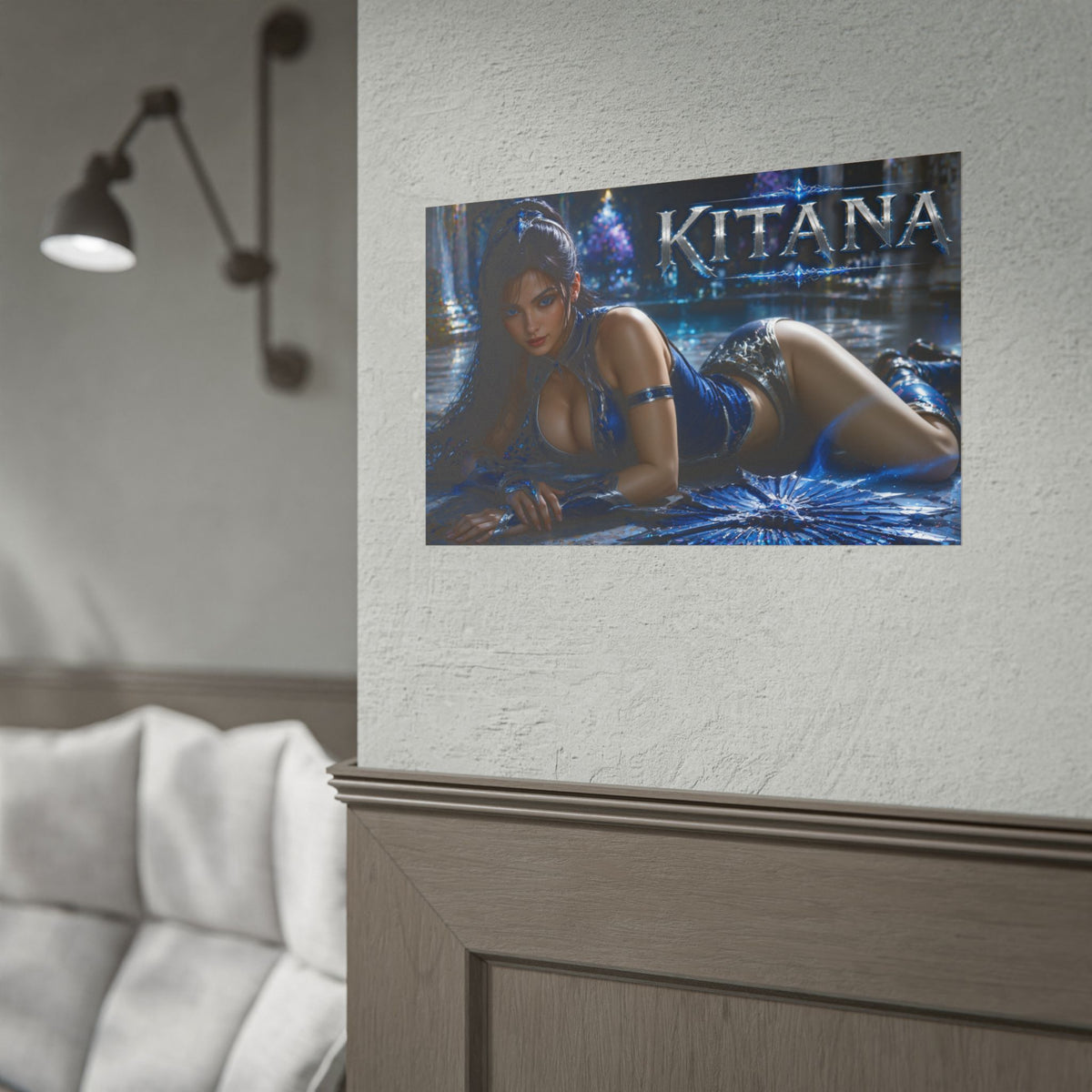 Kitana Mortal Kombat Gaming Poster Wall Art Gamer Room Decor Collectible Print