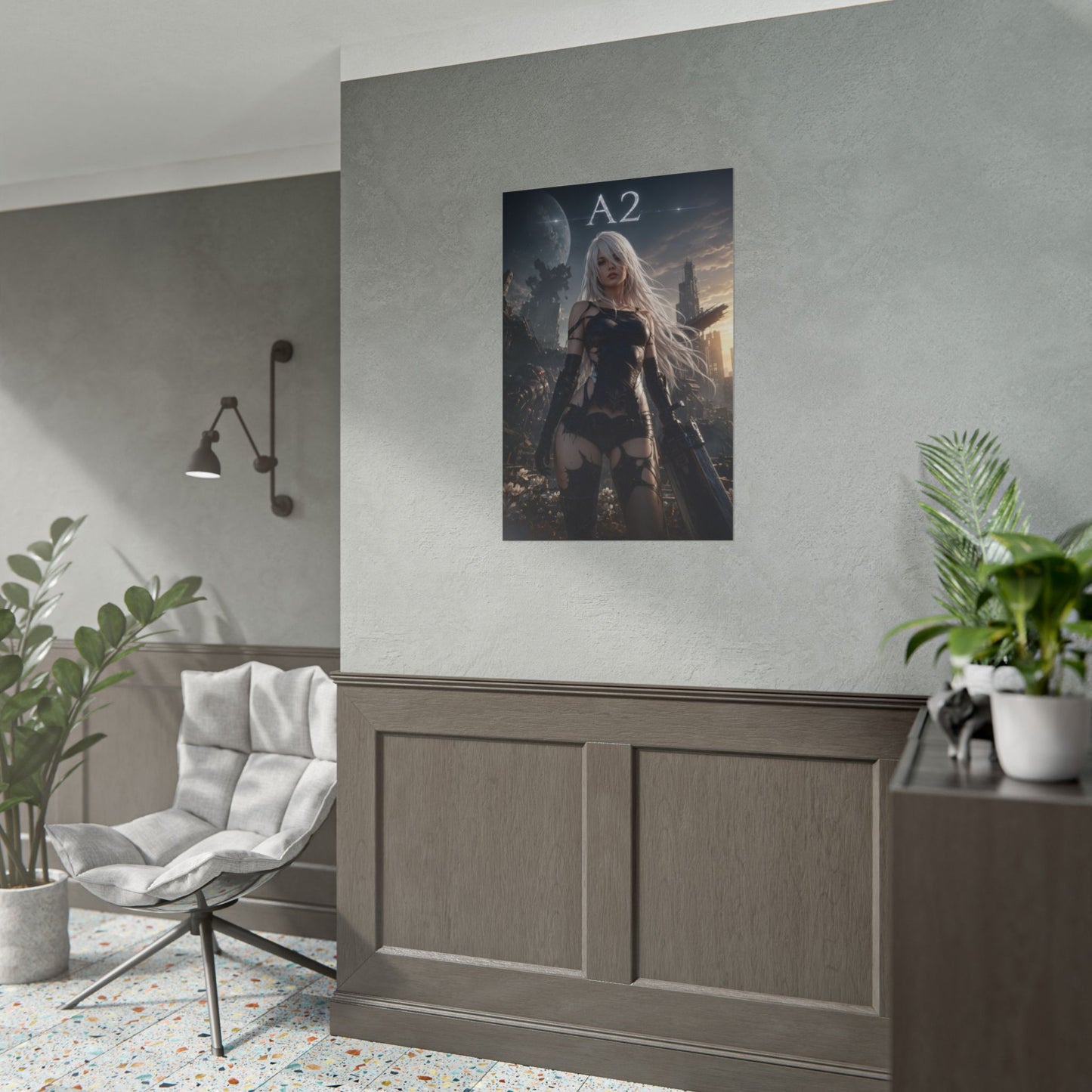A2 NieR Automata Video Game Poster Gaming Wall Art Print