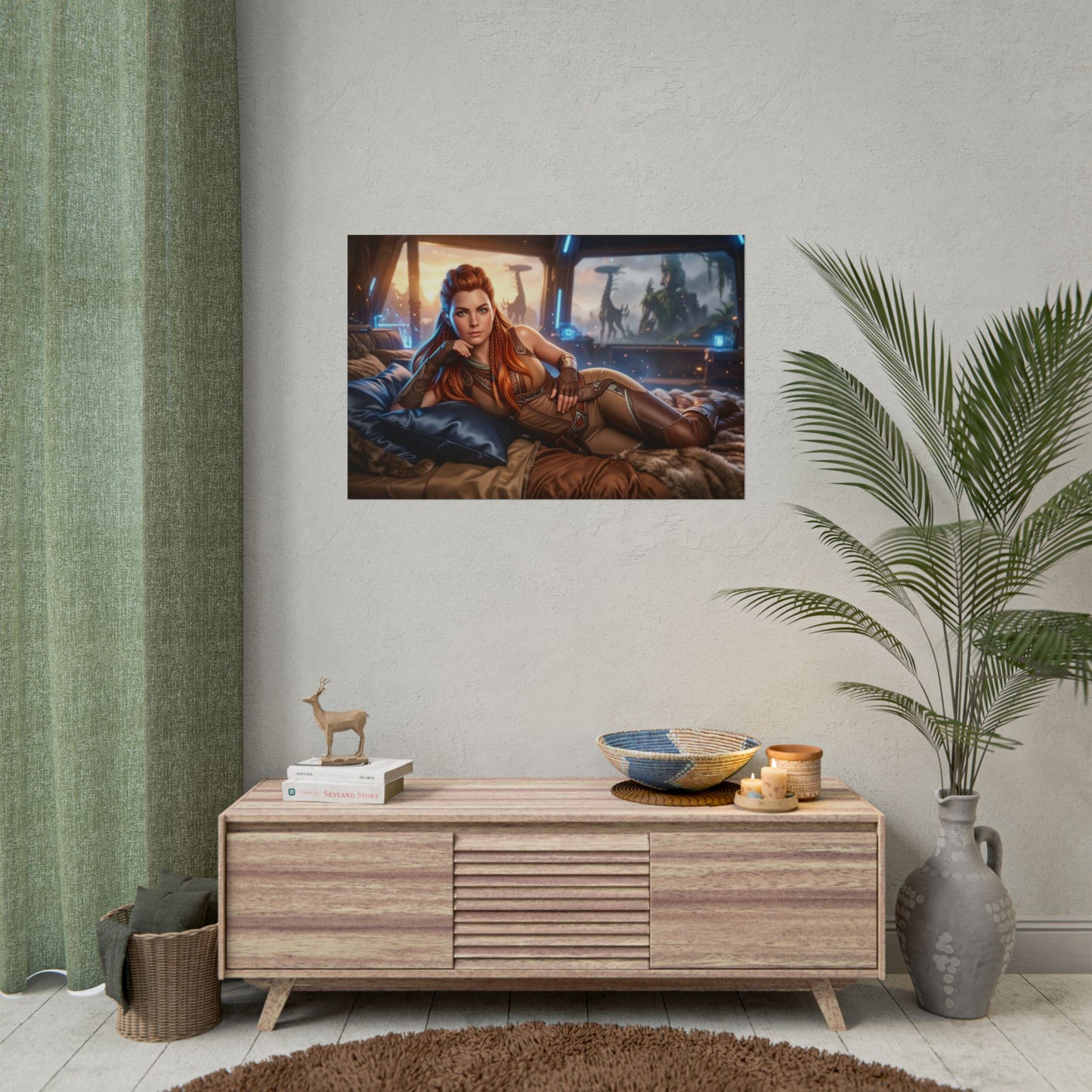 Aloy Horizon Poster, Gaming Poster, Adventure Wall Art, Room Decor