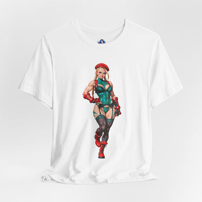 Cammy White T-Shirt | Street Fighter Grafik-T-Shirt für Gamer &amp; Anime-Fans | Waifu-Shirt