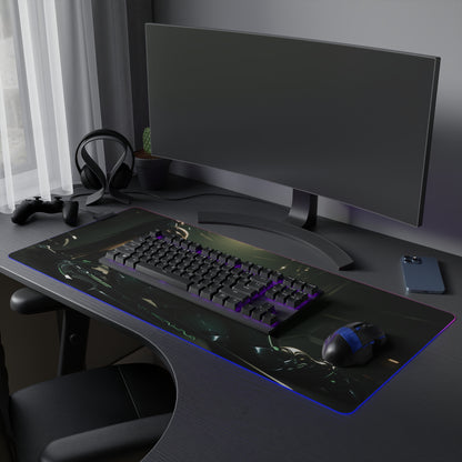 Eve Schreibtischunterlage – LED RGB-Pad, Stellar Blade Waifu Anime-Mädchen Gaming-Setup
