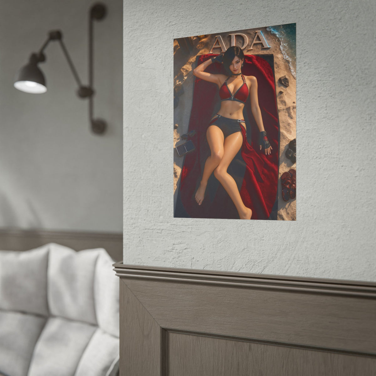 Ada Wong Resident Evil Gaming Poster Wall Art Gamer Room Decor Collectible Print