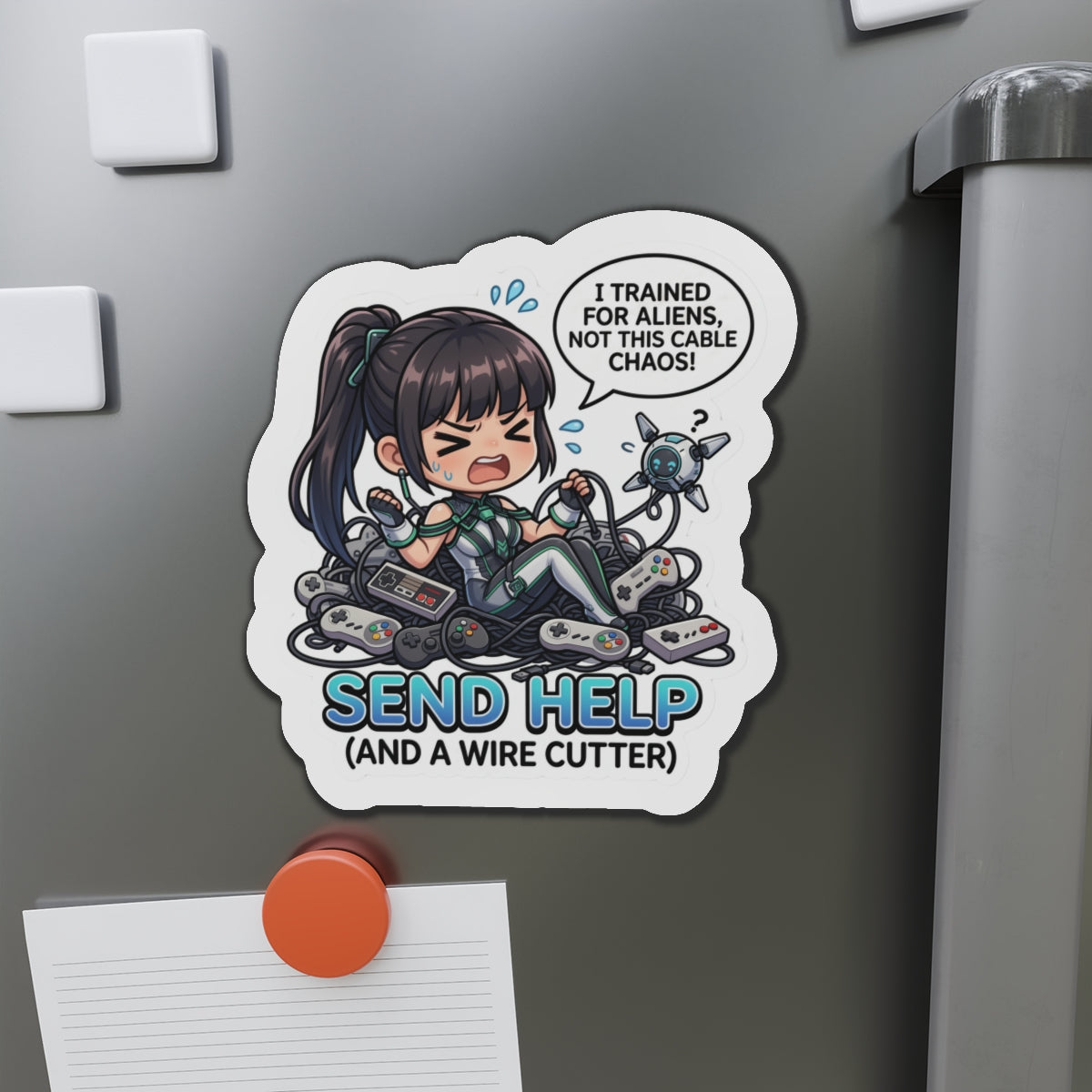 Eve Stellar Blade Magnet – Anime-Sci-Fi-Mädchen-Kühlschrankmagnet, futuristische Dekoration