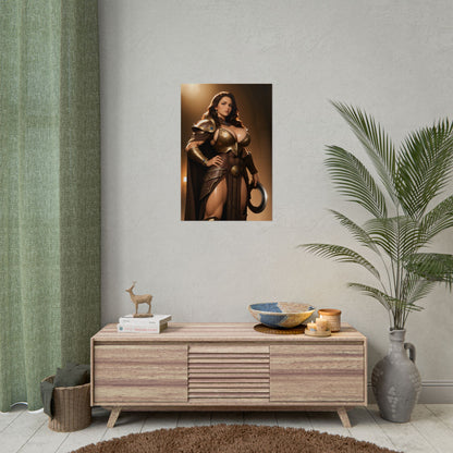 Плакат із зображенням Ксени, художній принт із зображенням принцеси-воїна, декор стін із зображенням фентезійної героїні