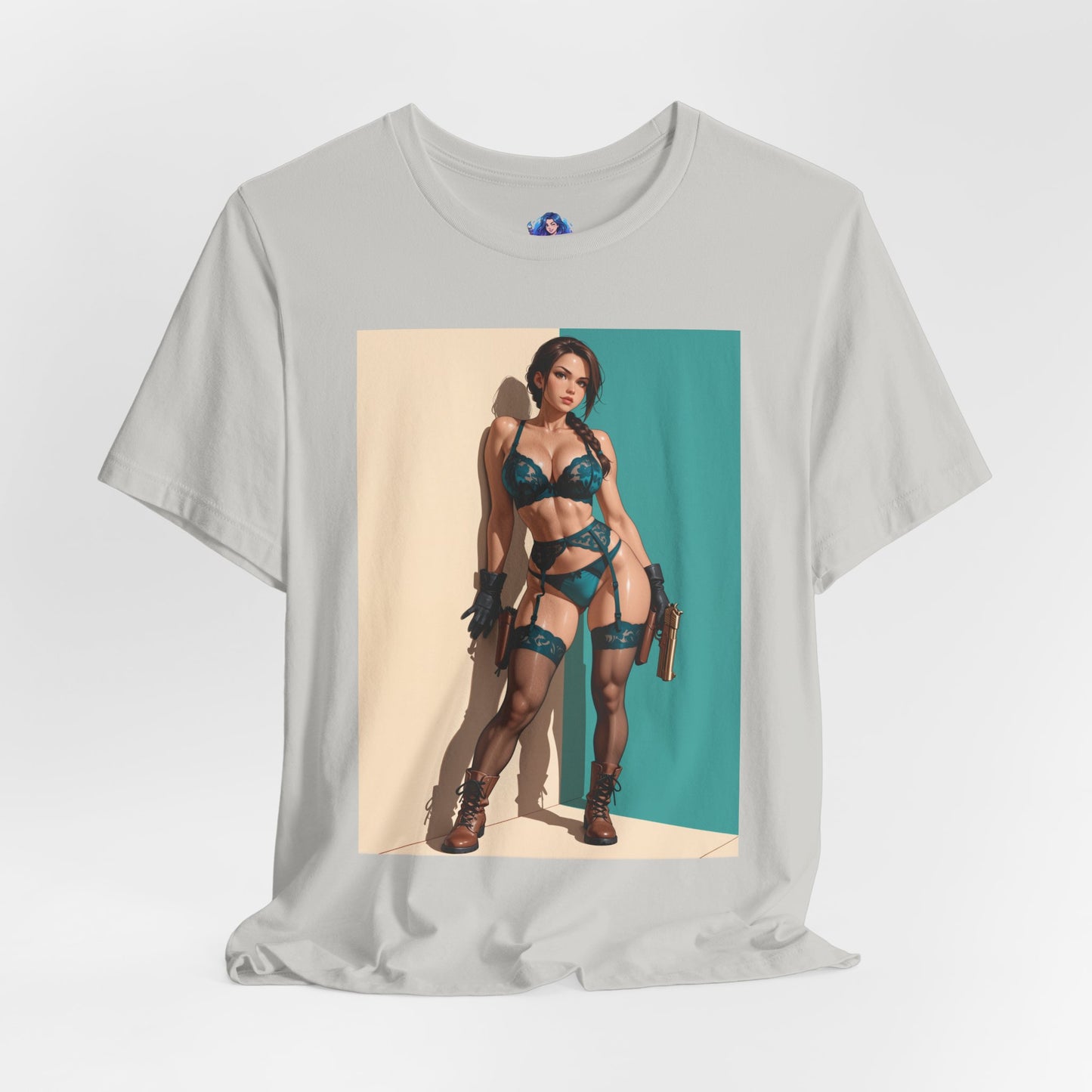 Lara Croft Shirt | Tomb Raider Anime-T-Shirt für Gamer &amp; Sammler | T-Shirt für starke Heldinnen
