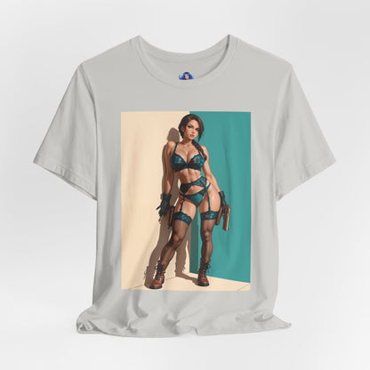 Lara Croft Shirt | Tomb Raider Anime-T-Shirt für Gamer &amp; Sammler | T-Shirt für starke Heldinnen