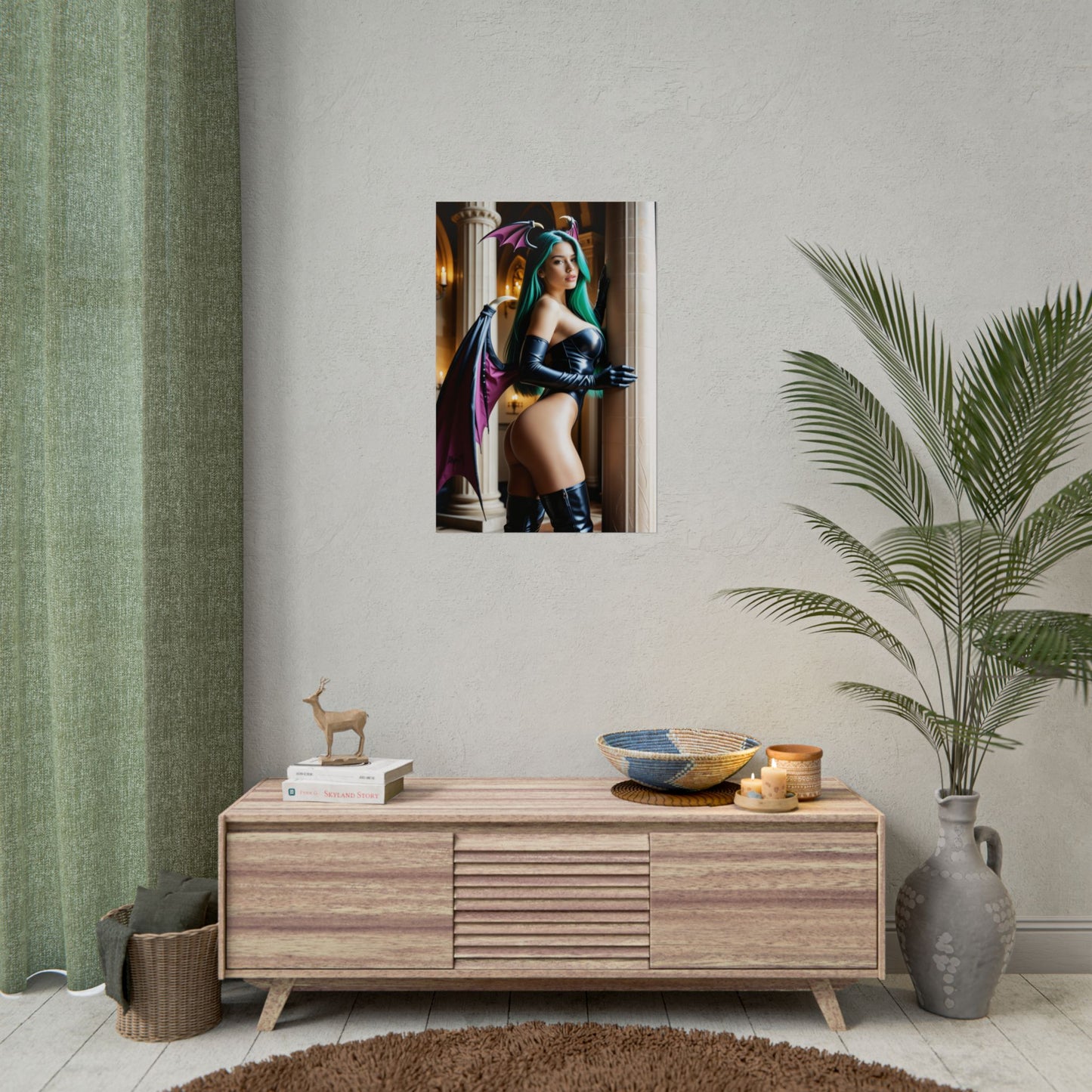 Morrigan Aensland Heroine Poster – Iconic Dark Fantasy Wall Art