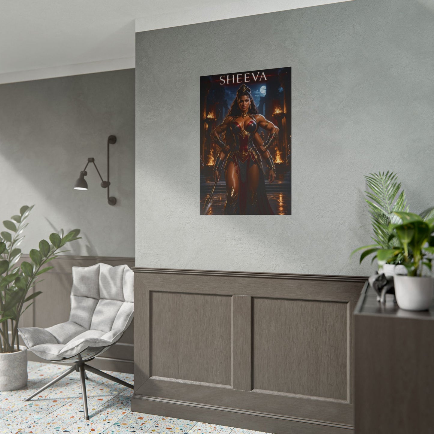 Sheeva MK Poster Mortal Kombat Gaming Wall Art Print Decor