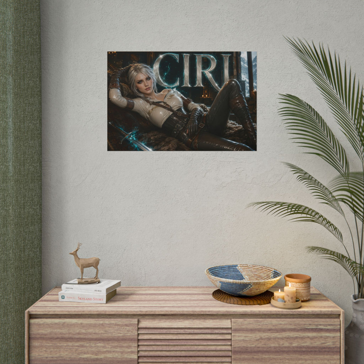 Ciri Character Poster The Witcher Gamer Room Wall Art Collectible Decor