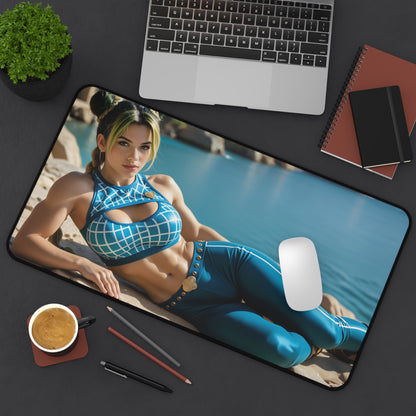 Килимок для столу Jolyne Cujoh, килимок для миші JoJo, декор для ігрового столу з аніме-героїнею