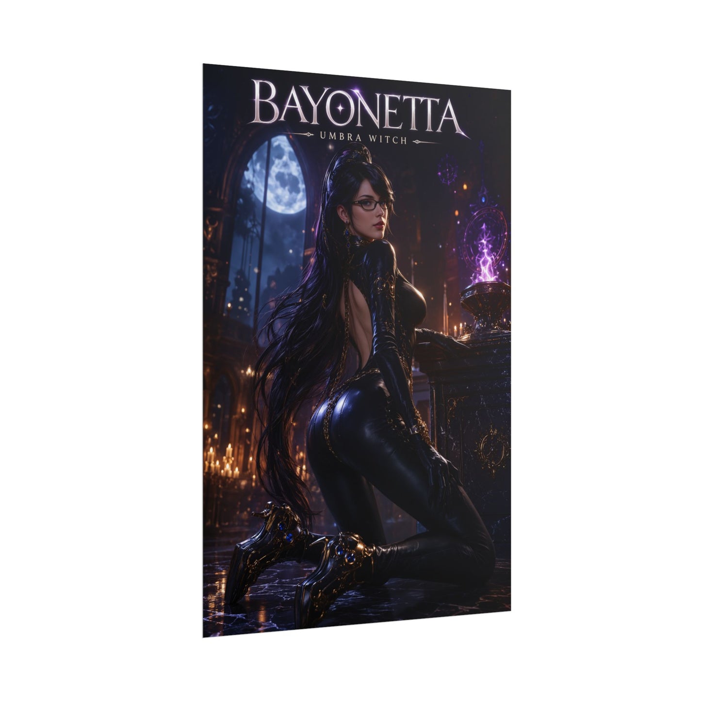 Bayonetta Poster, Gaming Wall Art, Fantasy Print, Gamer Decor