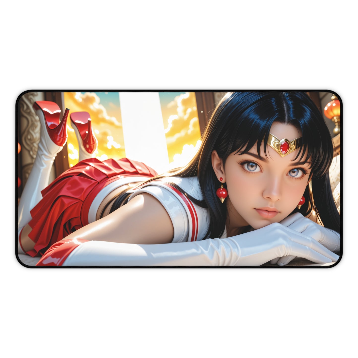 Килимок для столу Sailor Mars, килимок для миші Sailor Moon, декор для столу з аніме-героїнею