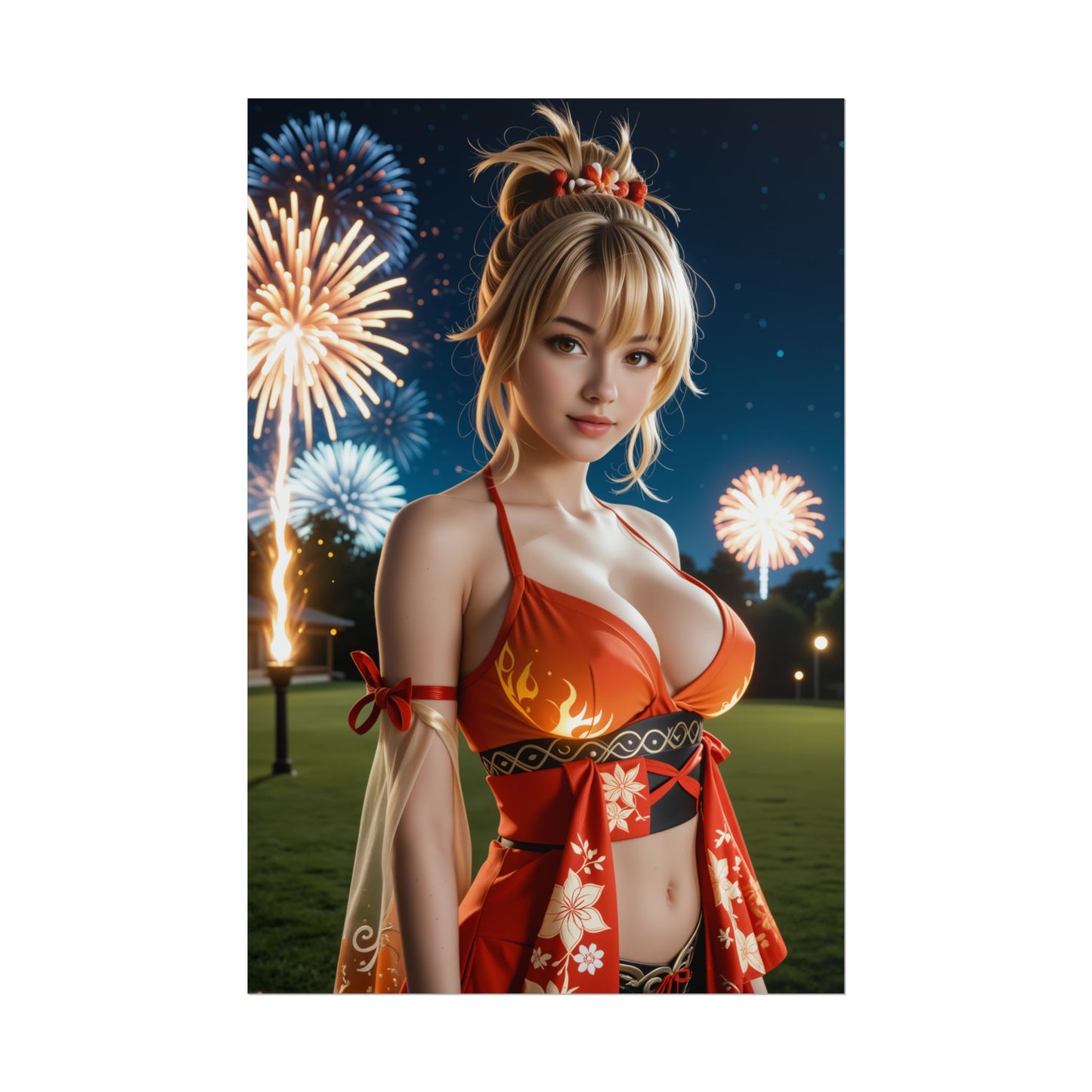 Настінний художній плакат Вайфу | Аніме-принт Йоймія для фентезійного декору або ігрової кімнати