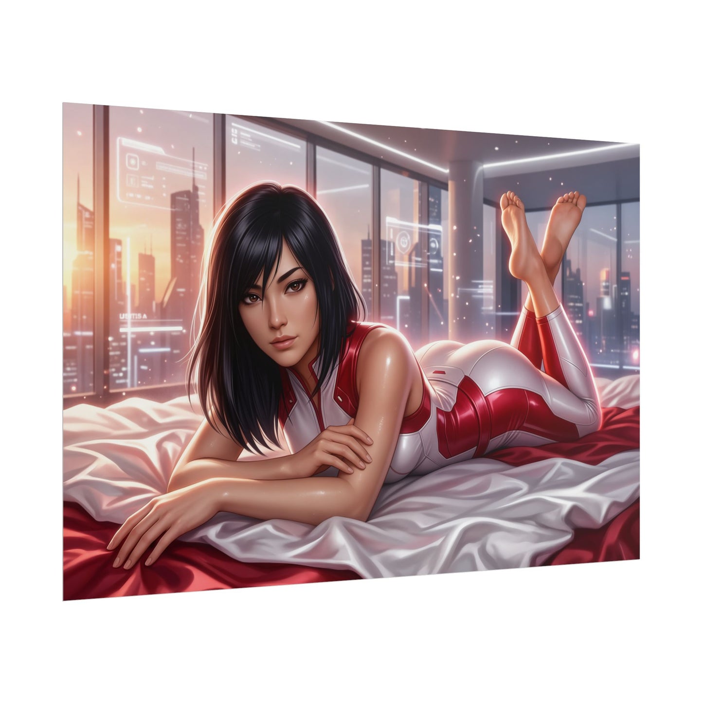 Faith Connors Poster, Mirror's Edge Wall Art, Gaming Print Decor