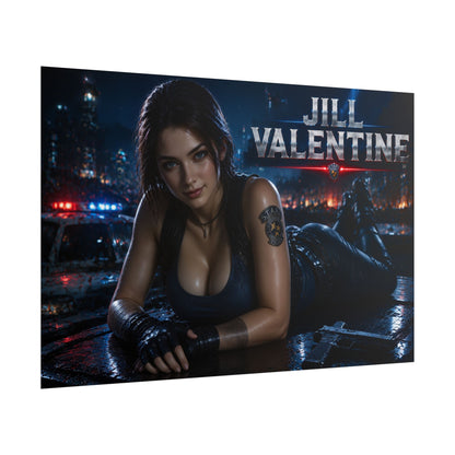 Jill Valentine Wall Art Poster PC Gaming Decor Bedroom Collector Print