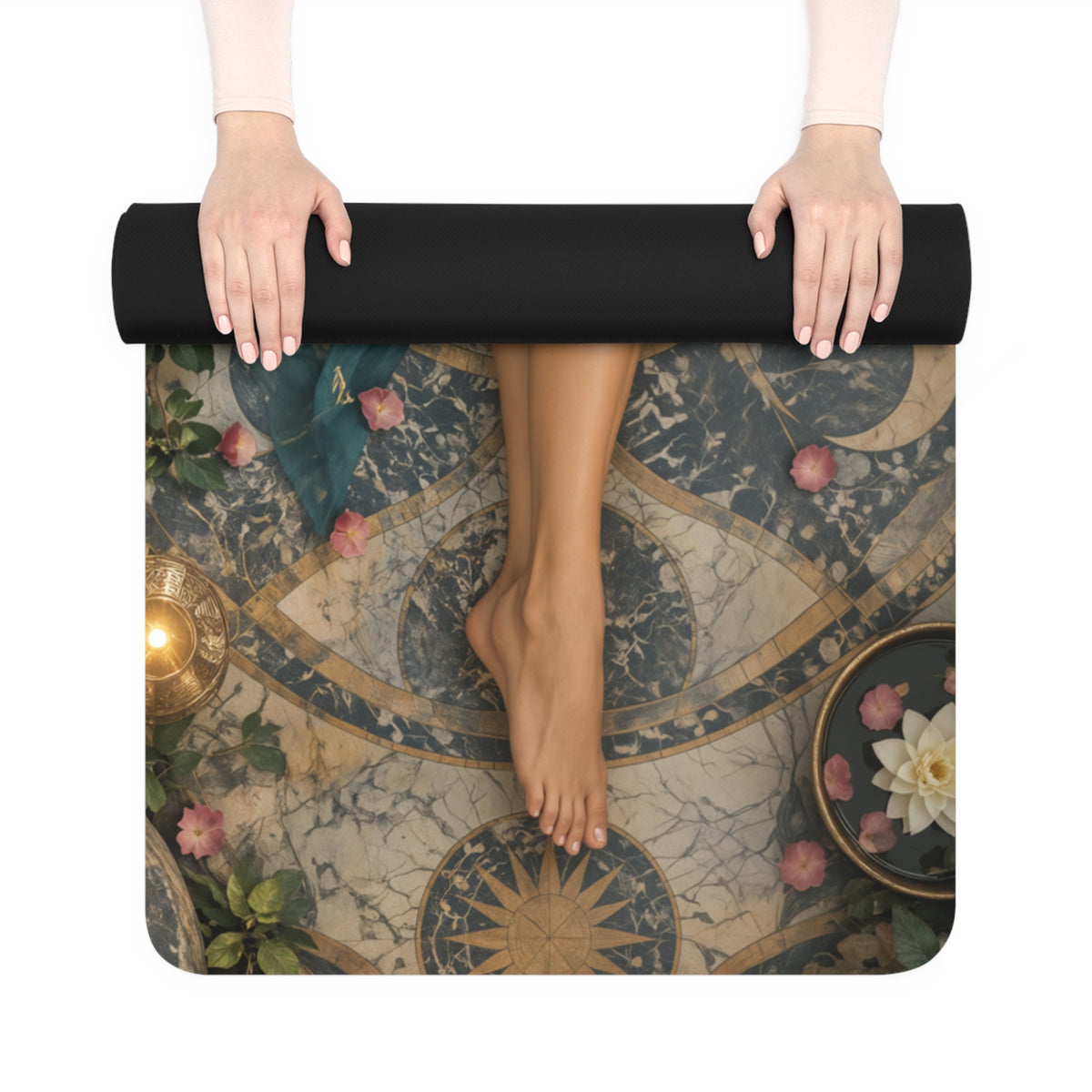 24x72 Fantasy Princess Yoga Mat Microfiber Suede Exercise Pilates Mat
