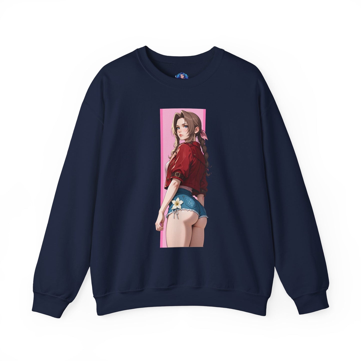 Aerith Gainsborough Sweatshirt, FFVII Crewneck, Cozy Fantasy Gaming Apparel for Fans
