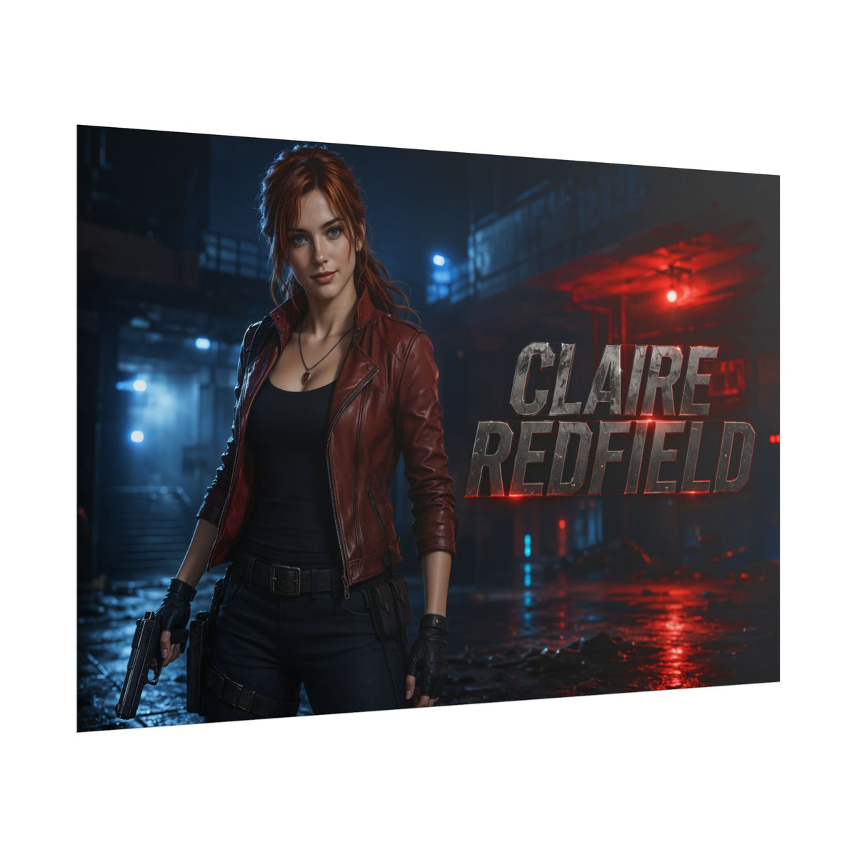 Claire Redfield Character Wall Art Gaming Poster Office Room Decor Gift