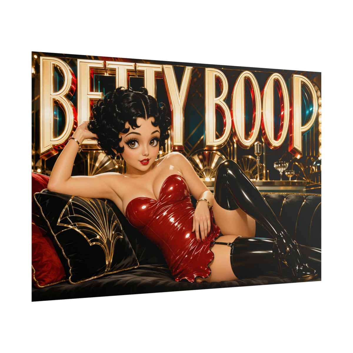 Betty Boop Betty Boop Wall Art Poster Retro Decor Collectible Character Gift