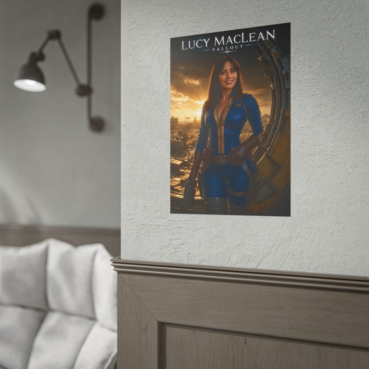Lucy Fallout Poster, Fallout Wall Art, Gaming Print, Post Apocalyptic Decor
