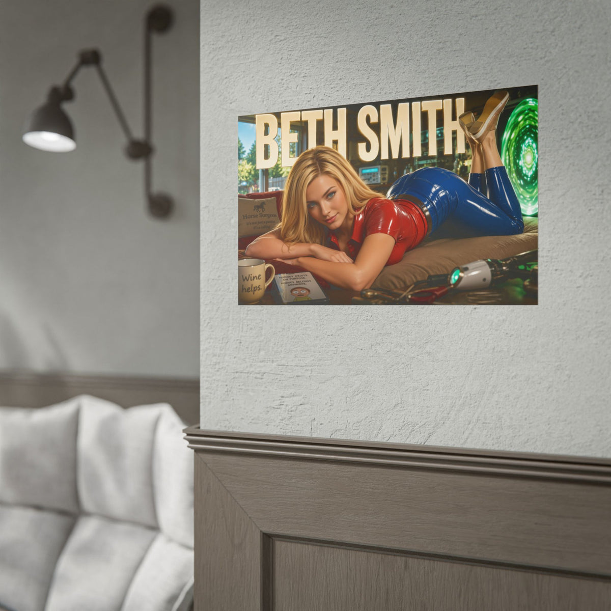 Beth Smith Character Poster Rick and Morty Wall Decor Collectible Art Print
