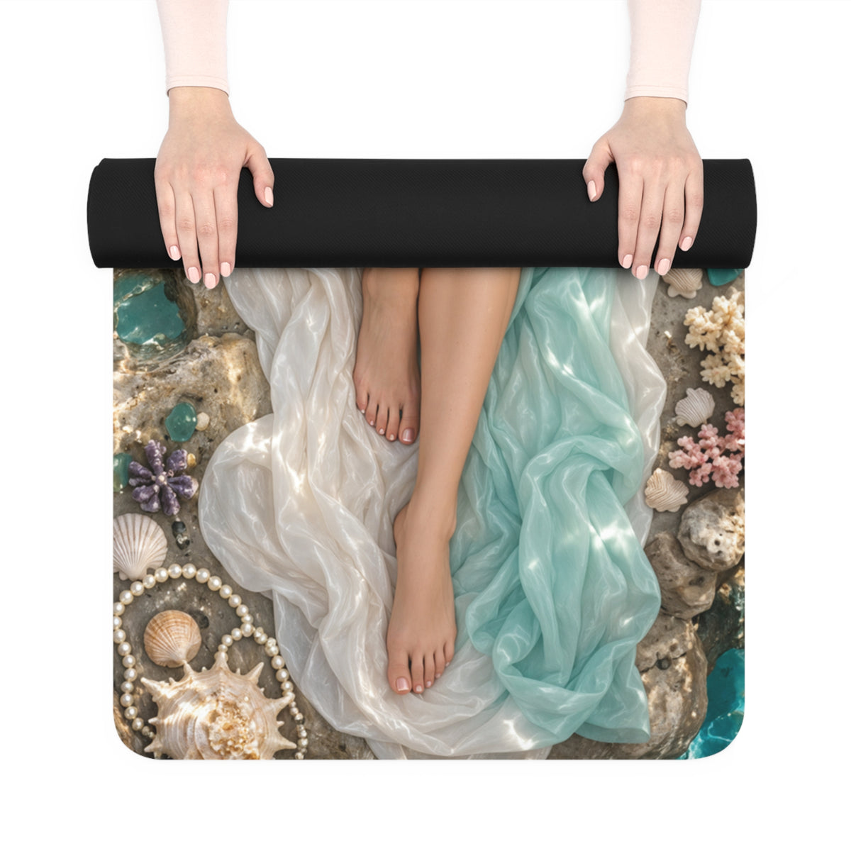 Ariel Printed Exercise Mat Non Slip Yoga Fitness Pilates Mat