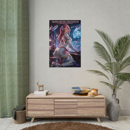 Alisa Bosconovitch Poster, Tekken Wall Art, Gaming Print, Sci Fi Decor