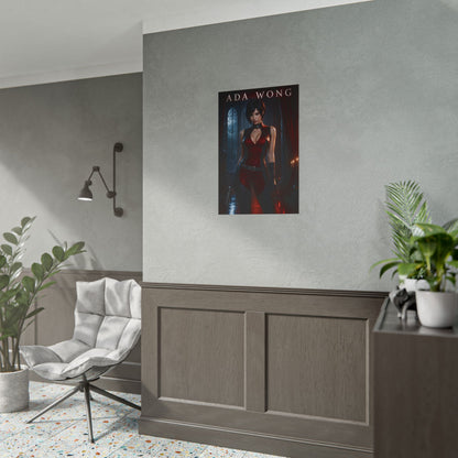 Ada Wong Resident Evil 4 Remake Poster Gaming Wall Art Print