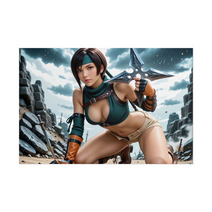 Waifu-Wandposter | Anime-Print mit Yuffie Kisaragi für die Gaming-Zimmer-Deko