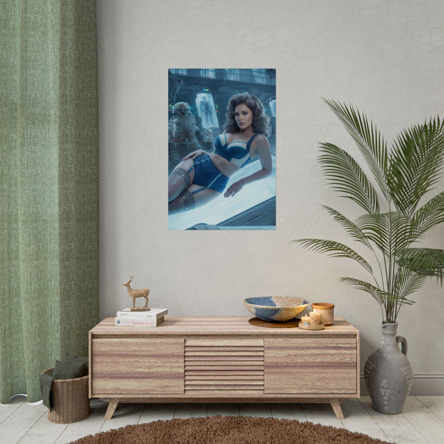 Fallout Cryo Woman Poster / Fallout Cryo Wall Art / Fallout Cryo Art Print / Fallout Poster - sleek sci-fi female character art print