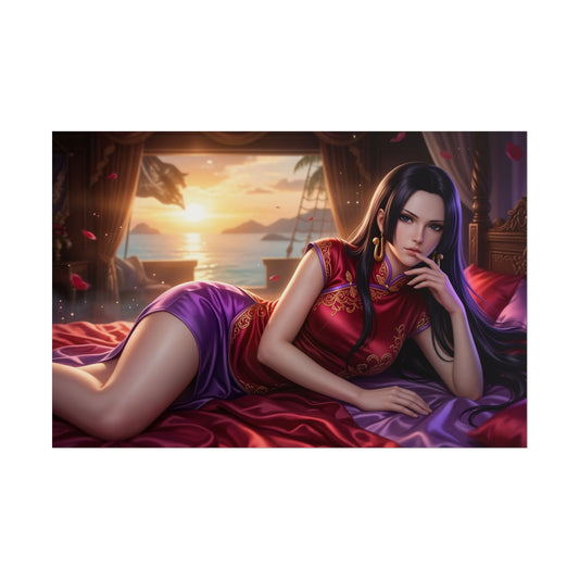 Boa Hancock Poster, One Piece Wall Art, Anime Print, Room Decor