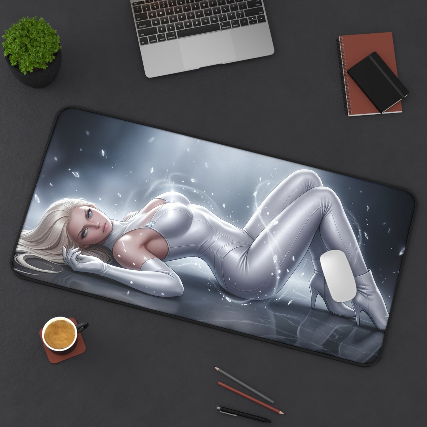 Marvel Mouse Pad, Emma Frost Desk Mat, Large Desk Pad