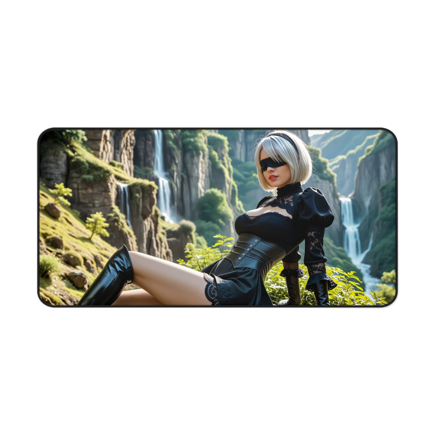 Килимок для столу 2B, ігровий килимок для миші Nier Automata, налаштування столу для дівчини з науково-фантастичним дизайном на Android