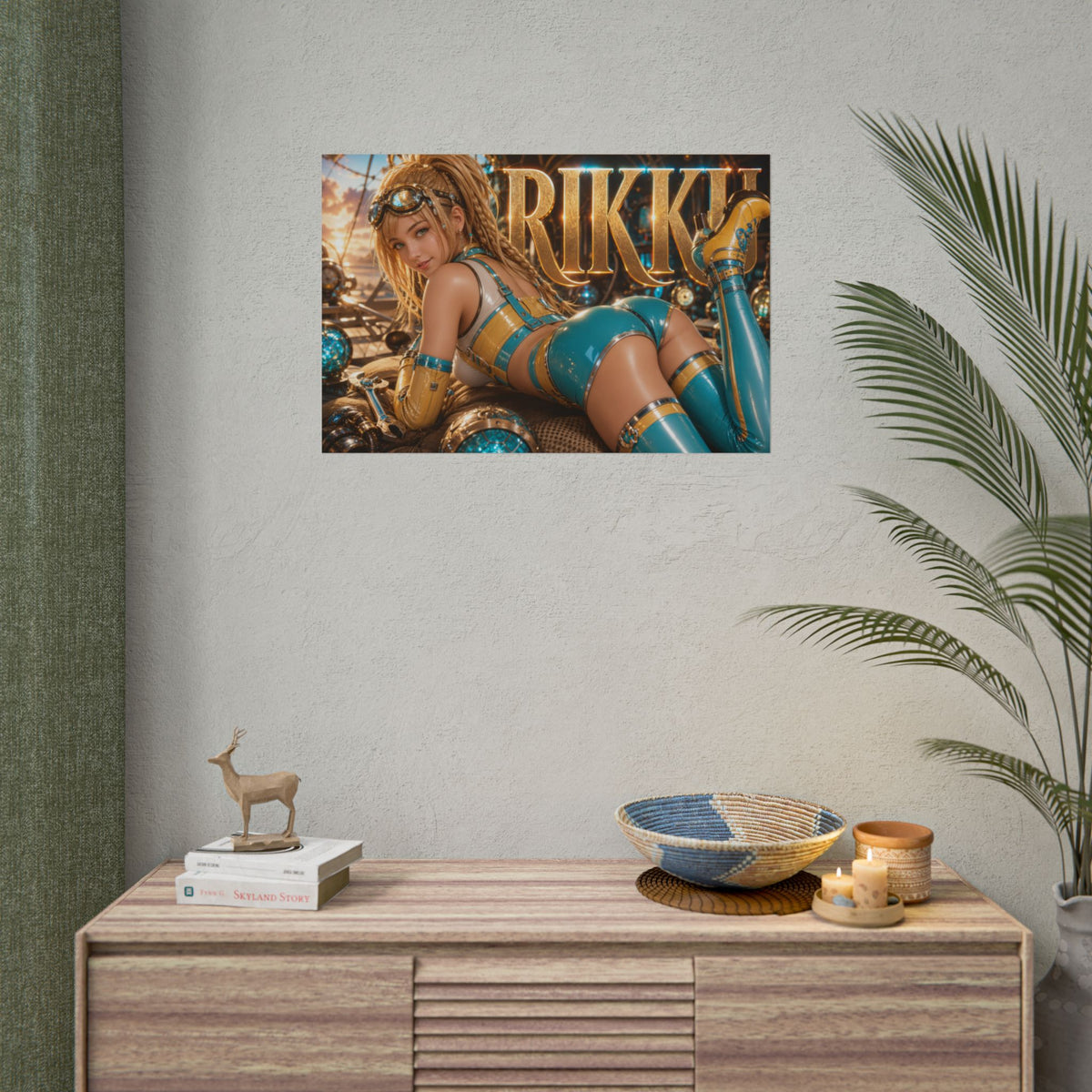 Gaming Wall Art Rikku Poster Game Room Decor Gamer Gift Print Collectible Print
