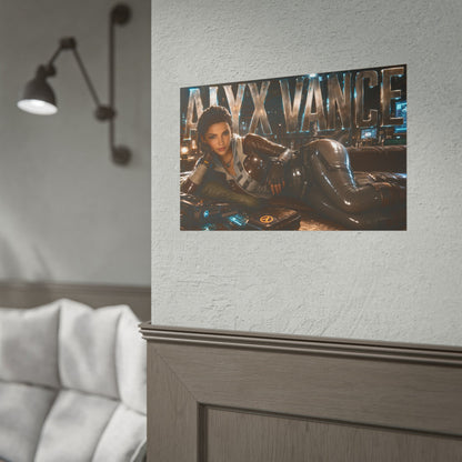 Alyx Vance Character Poster Half Life Gamer Room Wall Art Collectible Decor