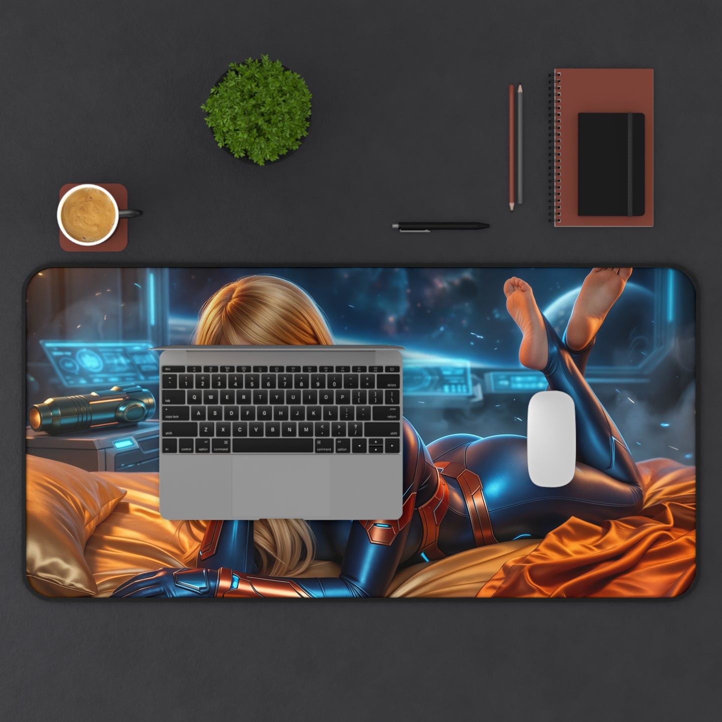Samus Mouse Pad, Samus Aran Desk Mat, Gamer Gift XXL