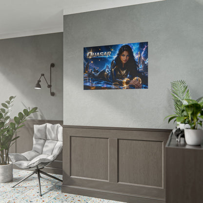 Comic Wall Art Quasar Poster Heroine Room Decor Collectible Character Print