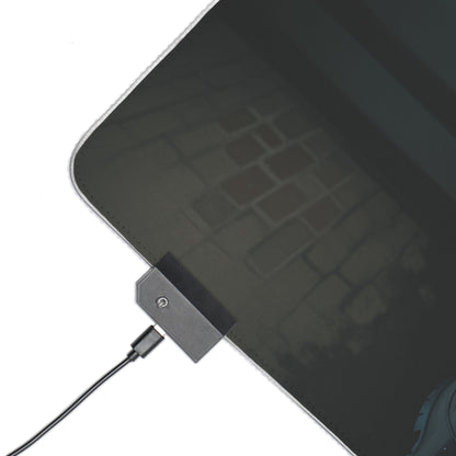 Jill Valentine Schreibtischunterlage – LED RGB-Pad, Waifu Anime Girl Gaming-Setup