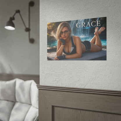 Game Room Decor Grace Ashcroft Poster Character Wall Art Gamer Gift