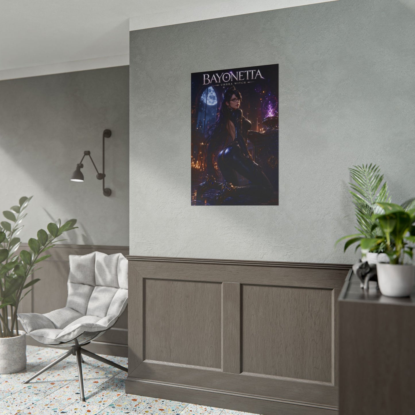 Bayonetta Poster, Gaming Wall Art, Fantasy Print, Gamer Decor