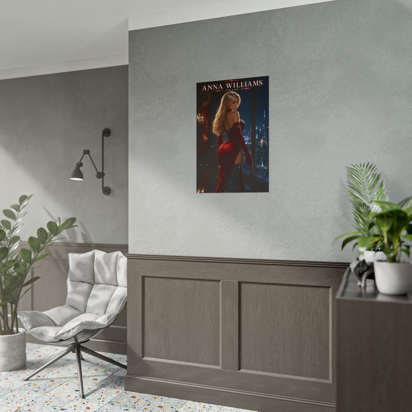 Anna Williams Poster, Tekken Wall Art, Gaming Poster, Room Decor